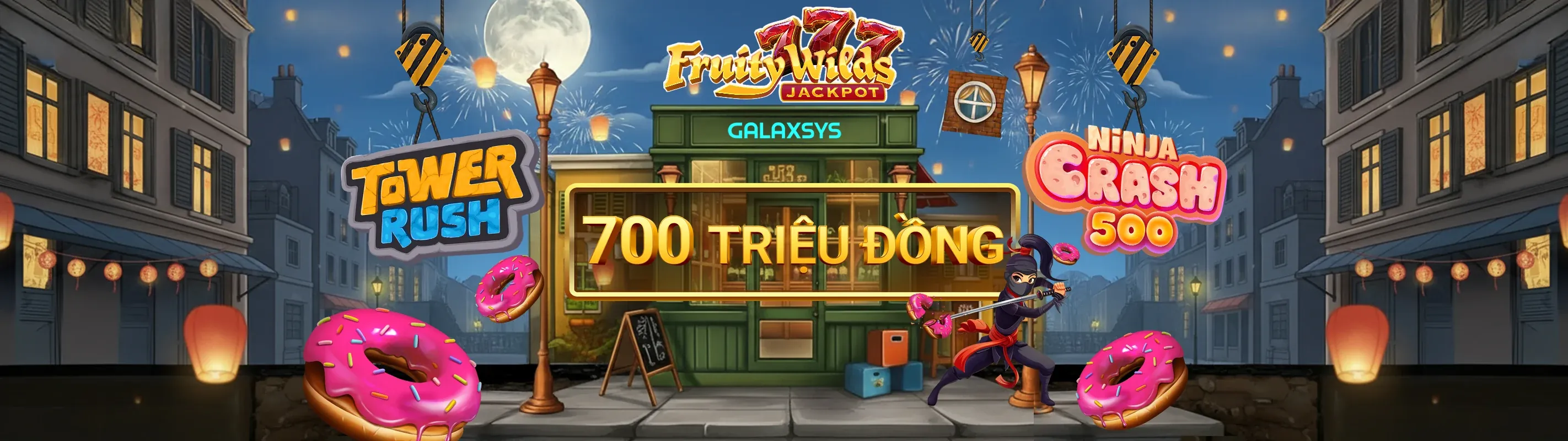 Hình ảnh Nổ Hũ Thomo với tiền vàng và máy slot